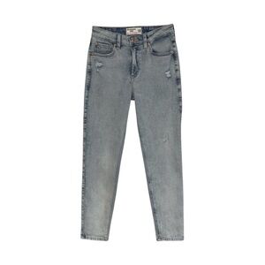 Abercrombie Kids High‎ Rise Mini Mom Jeans Size 15/16 Girls Light Wash Denim